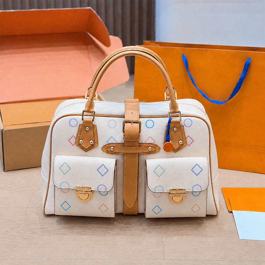 Sac fourre-tout design Sac à main unisexe Sacs à bandoulière en cuir Grande capacité Petit sac à provisions Sac à bandoulière unique de luxe Sac