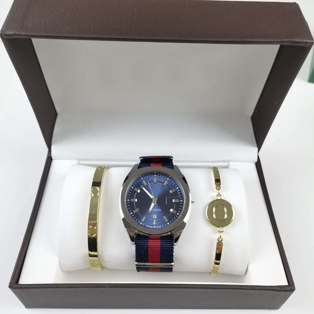GG WATCH Top Brand Square Gold Mens Watch Chronograph Wacth Men Full Iced Out Ancient GG Nylon Strap Quartz Movement High Quality Watch Table Gifts