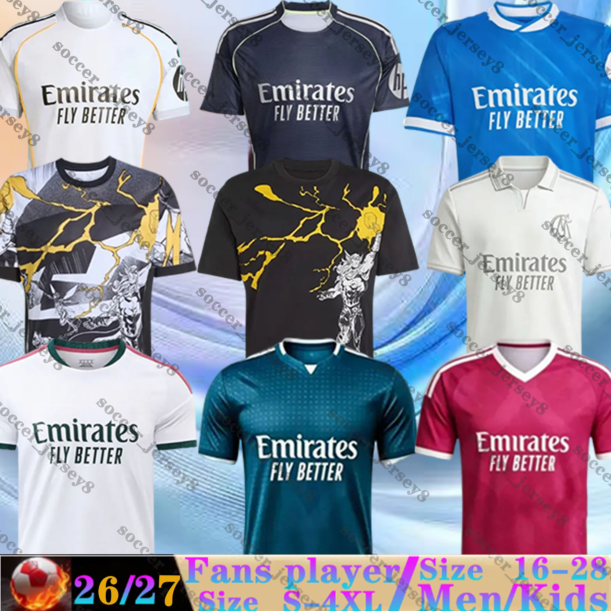 25 26 27 Reals Madrid VINI JR MBAPPE Soccer jerseys BELLINGHAM TRENT RODRYGO 125th fans player MODRIC VALVERDE ARDA GULER Endrick 2026 2027 footb-image-904907897