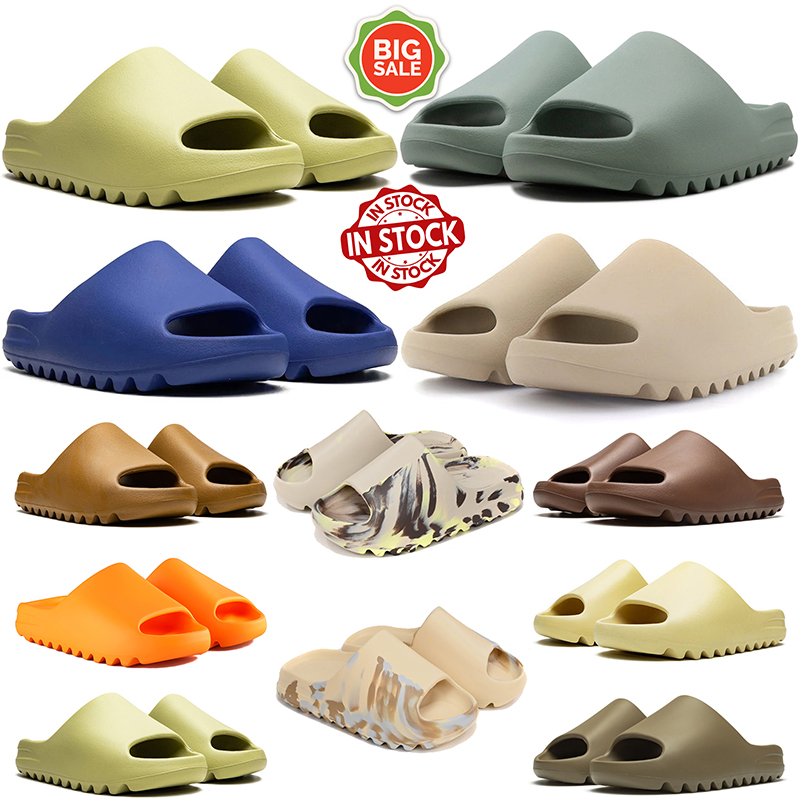 Designer Men Women Slides Slippers Sandals Matte Onyx Bone Grey Slate Marine Ochre Slide Sandal Mens Womens Summer Beach Outdoor Shoes Size 36-48