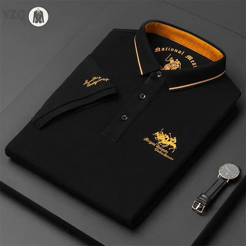 Mens Embroidered Casual Fashion Short Sleeved POLO Shirt Summer Comfortable Top 260604BANJIA