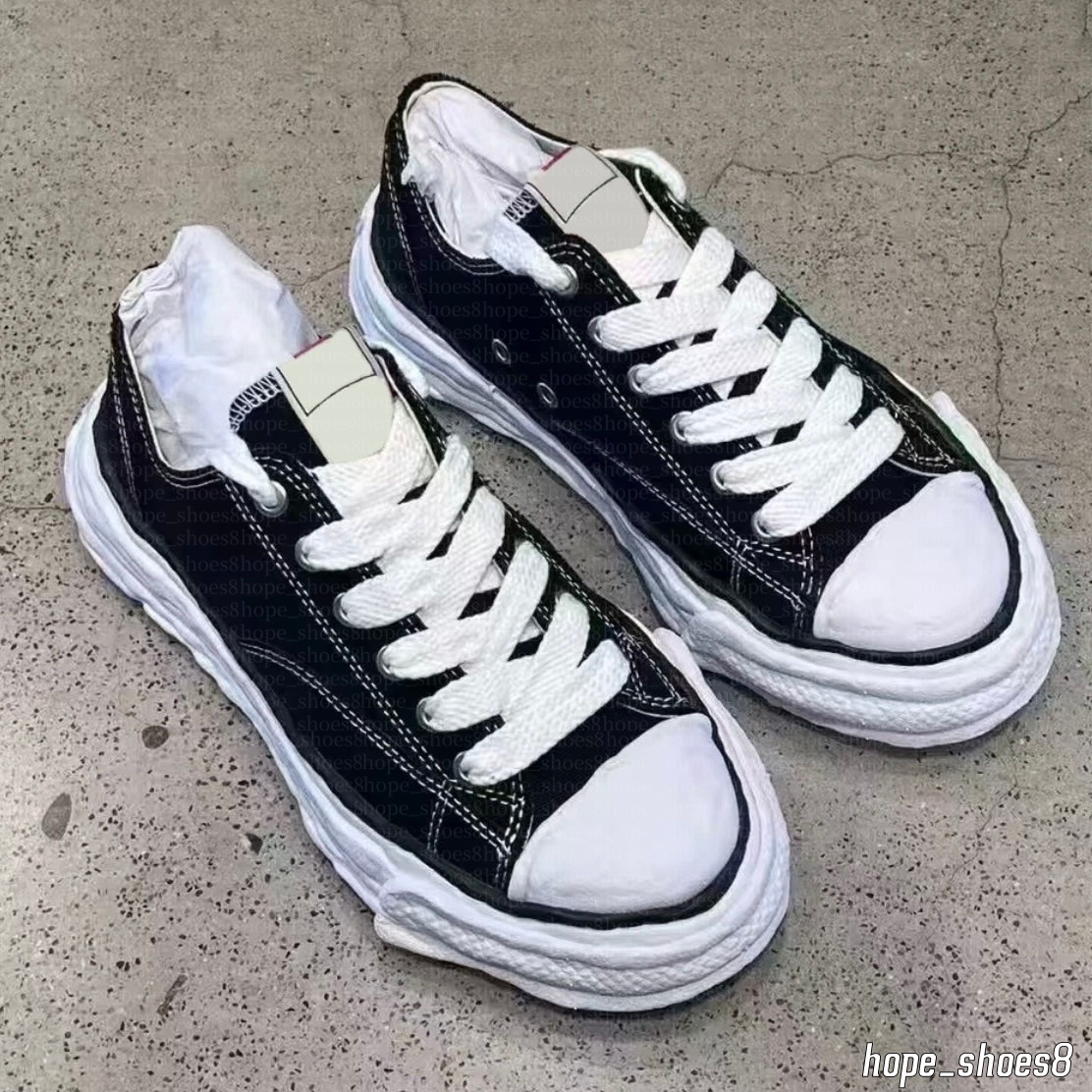 Designer Luxury mmyshoes maisonmiharayasuhiro shoes Canvas Sneakers Black White Grey Yellow mens trainers outdoor shoe Designer size 36-45