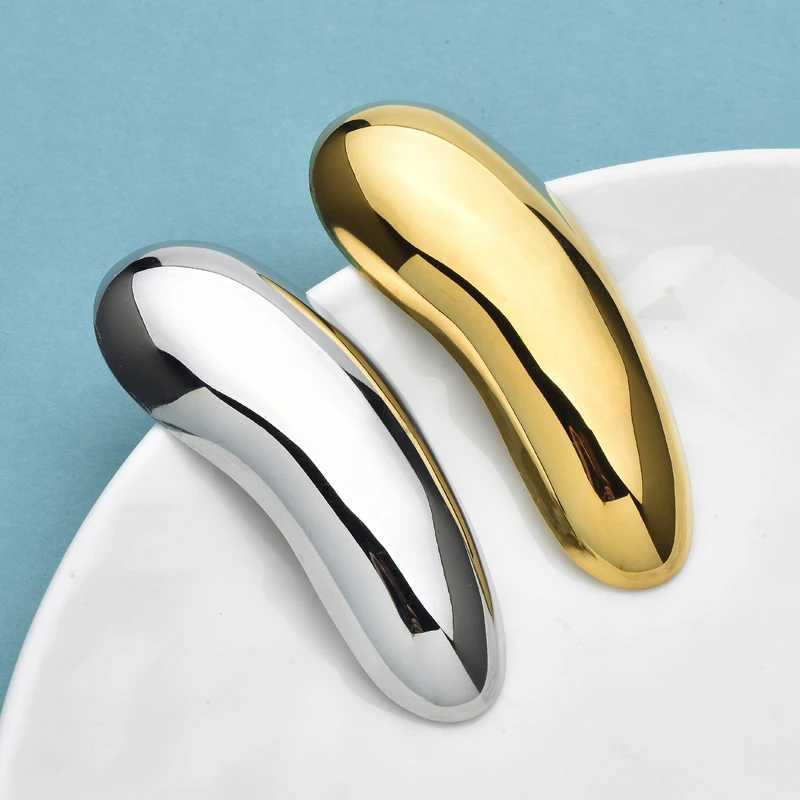 Steel Wulibaby Stainless Geometric Brooches For Women Men 2-color Minimst Style Brooch Pins Fashion Jewelry Gifts L2606035IKC