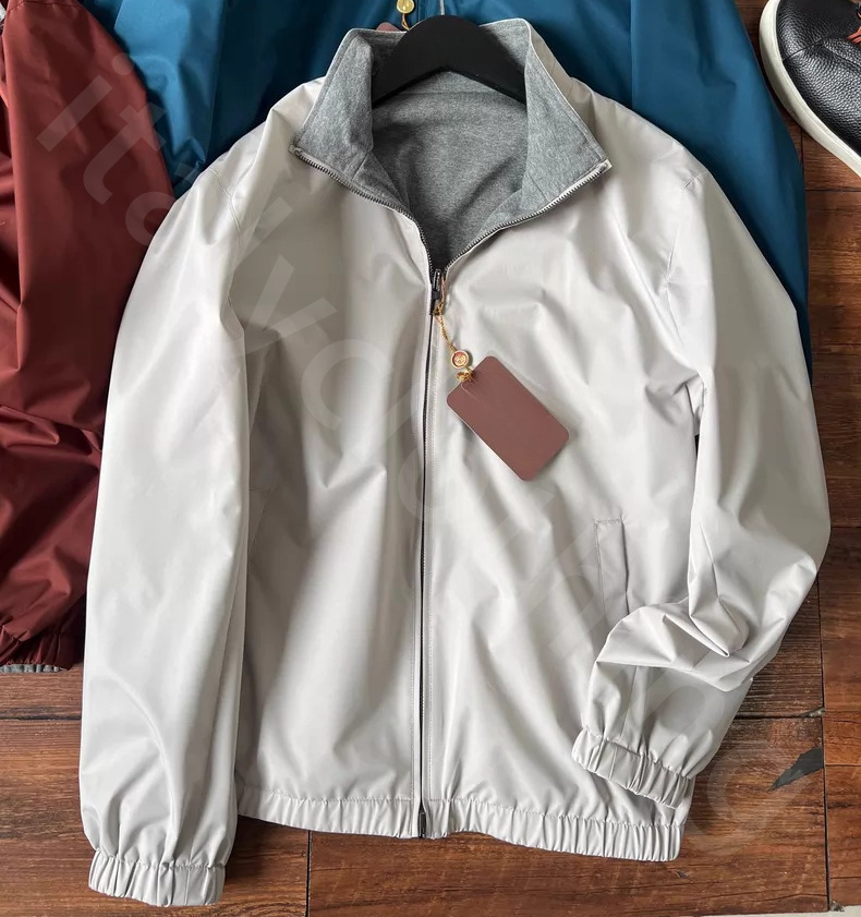 Luxury Designer Mens Jackets Old Money Stand-up Collar Double-sided Jacket L1289