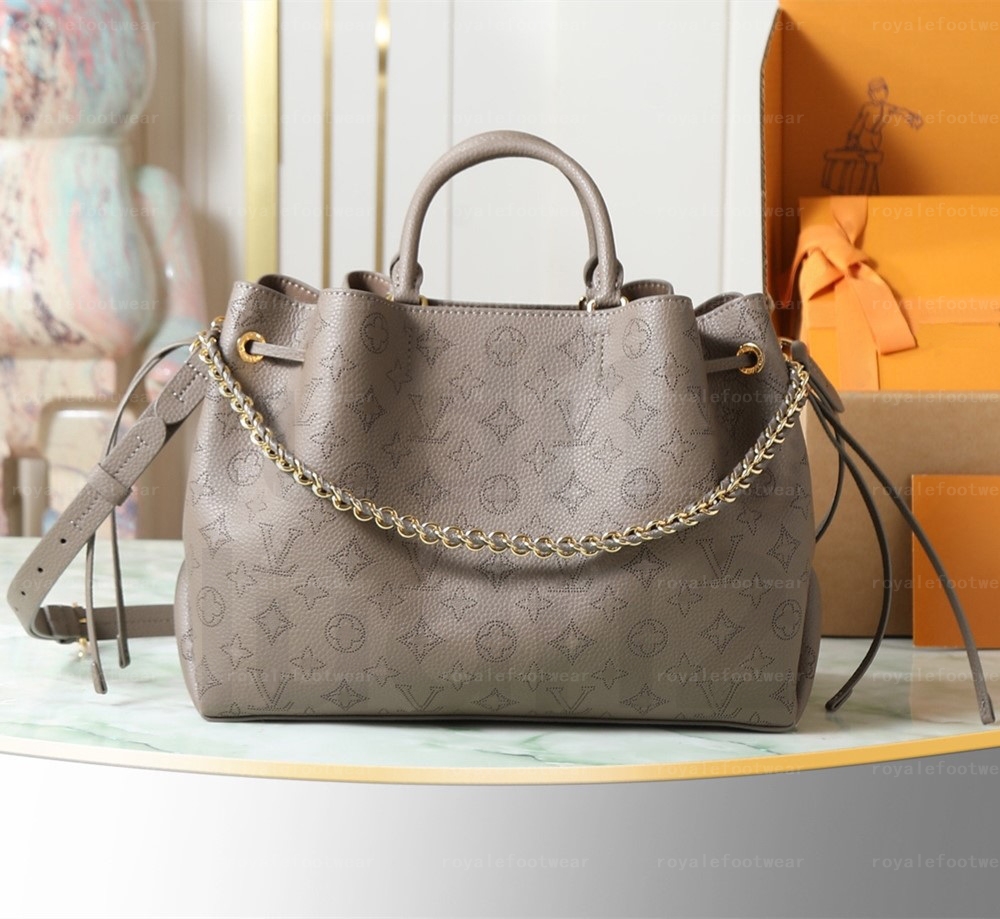 Top quality Bella bag Womens shoulder crossbody bag designer handbag mirror quality luxury Mahina hollowed-out Monogram leather bag bucket bag under