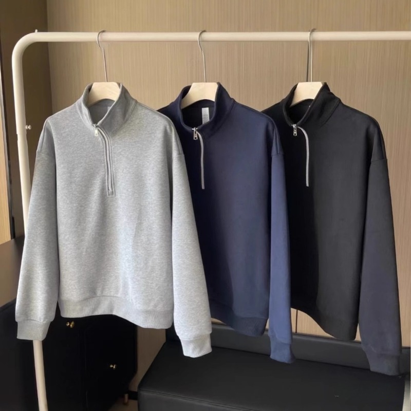 Designer Hoodie Womens Sweatshirts Stand up Collared Shirt-jacket Yoga Set Women Clothes 1/4 Zip Rapid Pullover Unisex Loose Turtleneck Softly Blaze