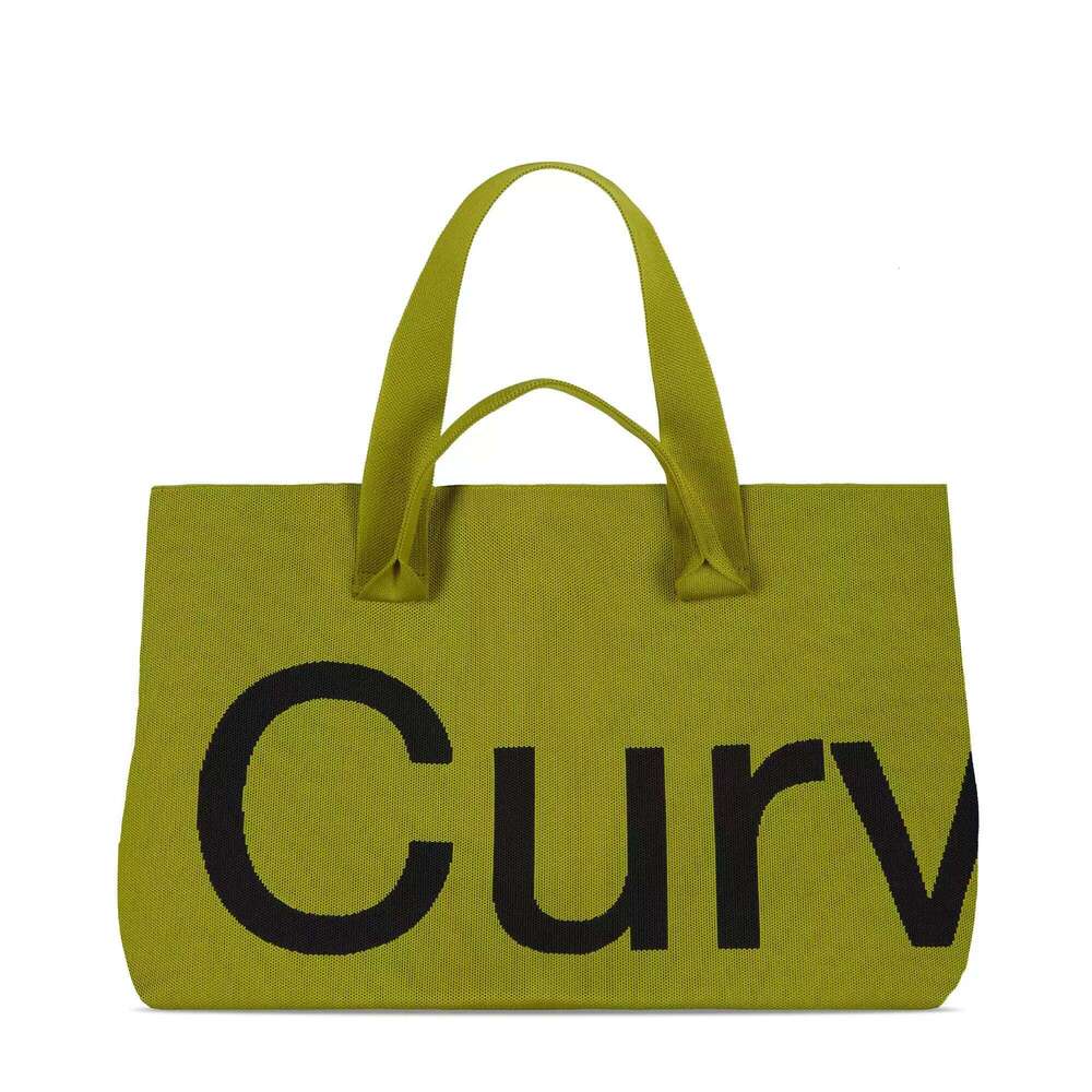 Single Shoulder Knitted for Vacation Beach Letter Printed Large Capacity Travel Storage Gym Yoga Bag