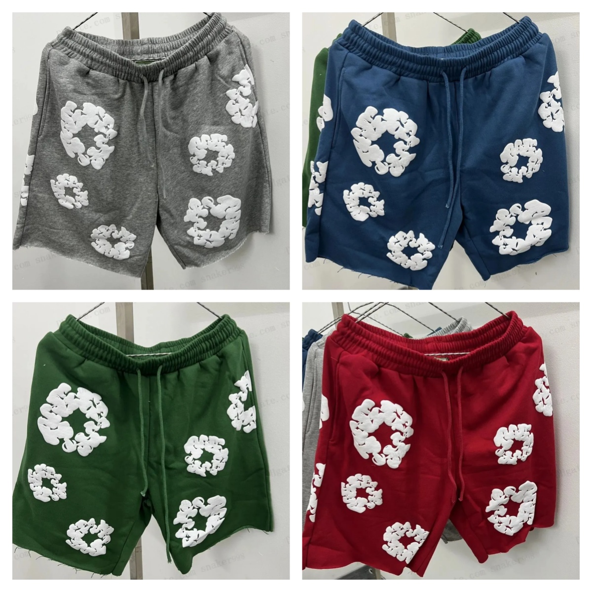 Men's shorts Designer shorts Printed cotton Summer beach pants Women's shorts Fashion street pants Hip hop fashion Bubble print shorts T-s