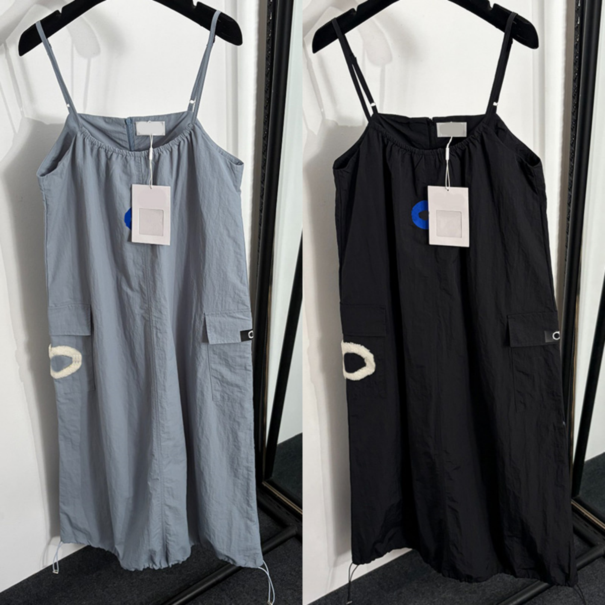 Robe à bretelles Sexy pour femmes, Vintage, gilet sans manches, robes courtes, Style de rue d'été, Mini robe Cargo Y2K
