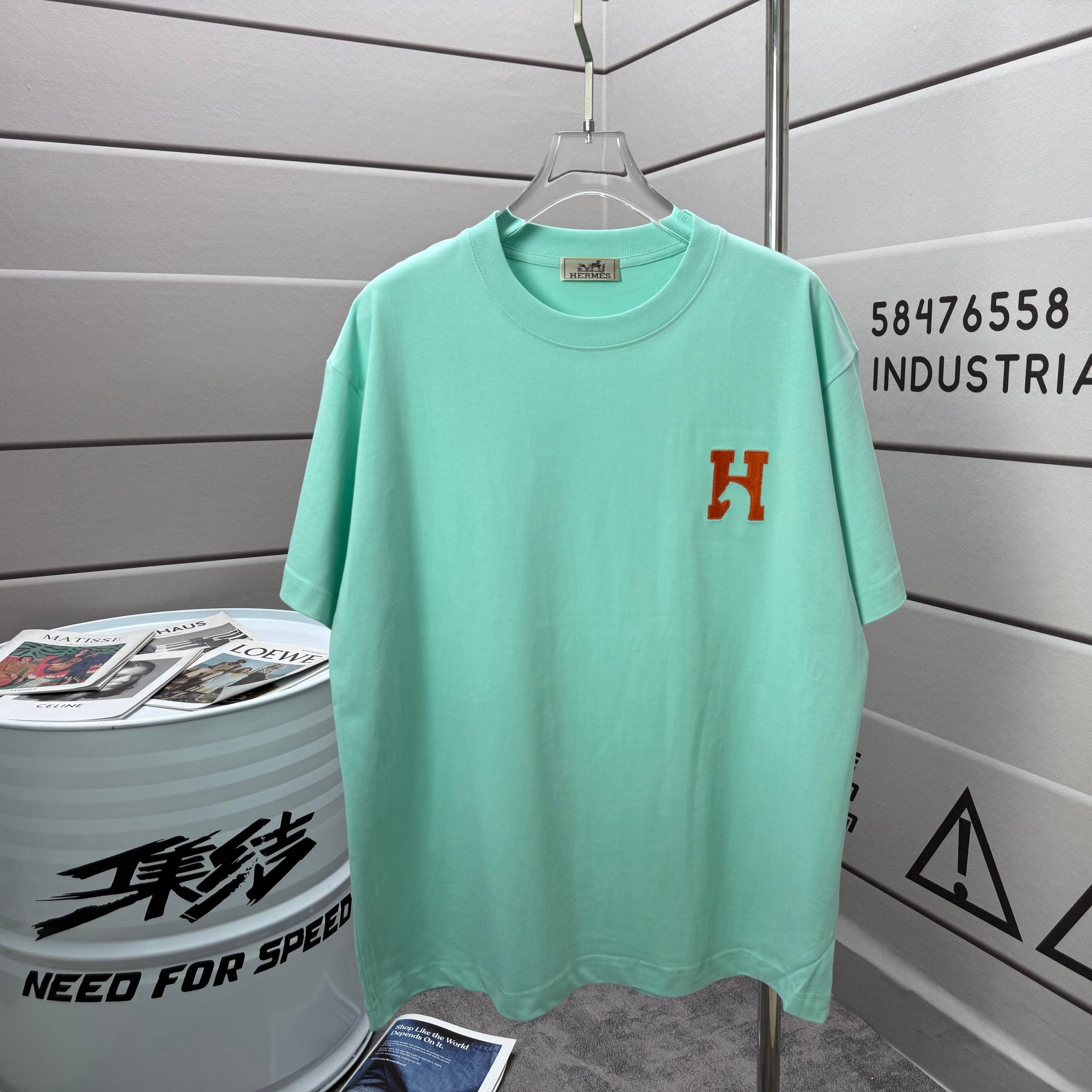 Men's Plus Tees & Polos Round neck embroidered and printed polar style summer wear with street pure cotton 302