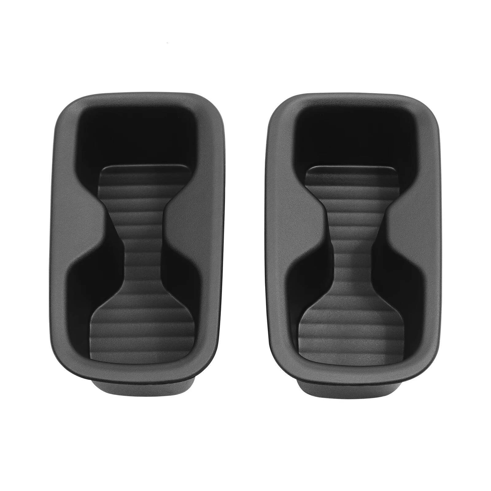 for Hyundai Santa Fe 6/7 Seats 2024-2026 (2 Row only) Door Side Cup Holder Insert Shock-Absorbing Storage Tray 2pcs TPE Tidying ddmynov