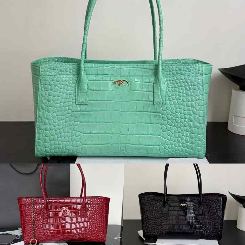 Luxury casual 26SS Cerf Shopping Tote Designer Bags 2026 Trends large capacity for women green red sac de luxe crocodile leather handbag tote bag xb
