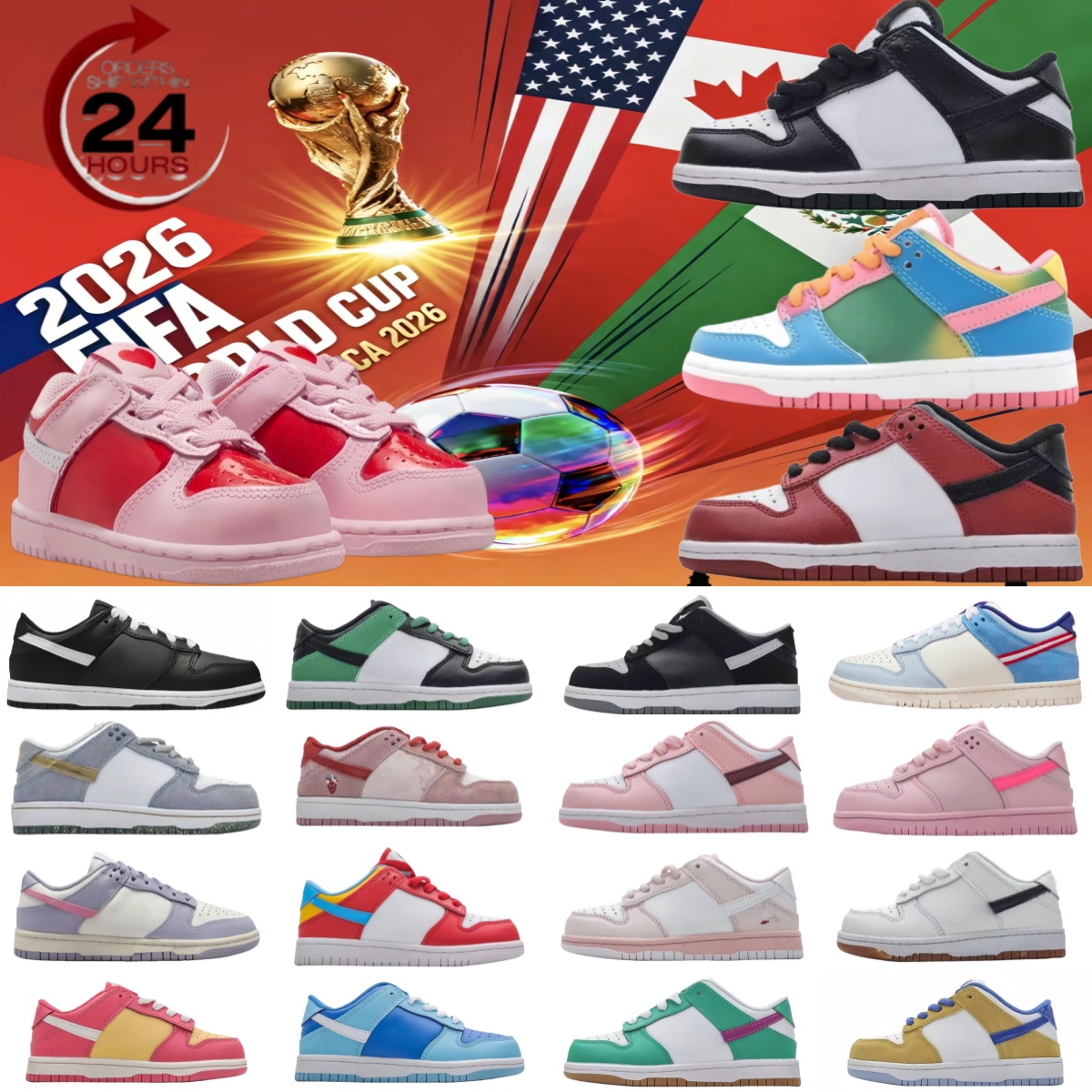 22-36Black white blue low top 1s kids tot brand designer shoes sneaker basketball shoes running shoes suitable for outdoor sports KIDS boys girls pi