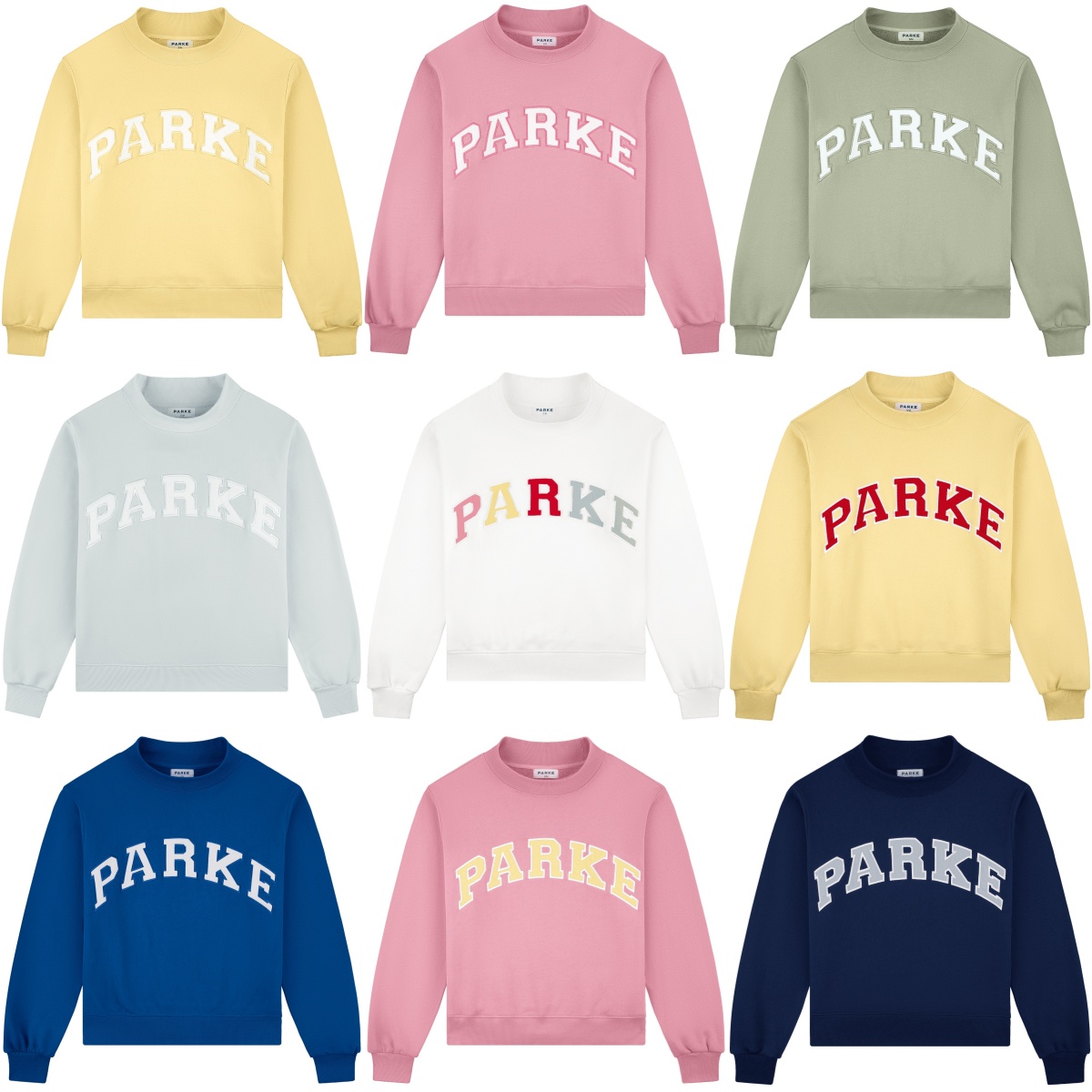 Parke New Summer Drops Mockneck Sweatshirts Vintage Varsity Cotton Comfy Sweatshirt Fashion Casual Designer Men and Women Jumpers-image-900946436