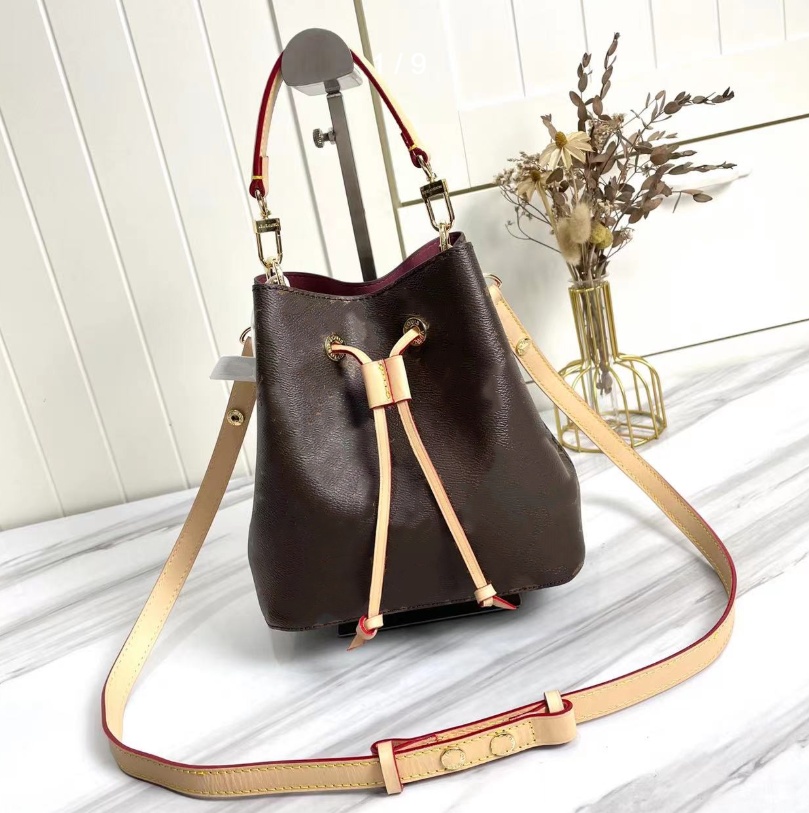 7A Sac de créateur en cuir véritable Mini sac seau Neonoe BB sac à cordon pour femmes monogrammes Damier sac à main en cuir de luxe pour femmes C