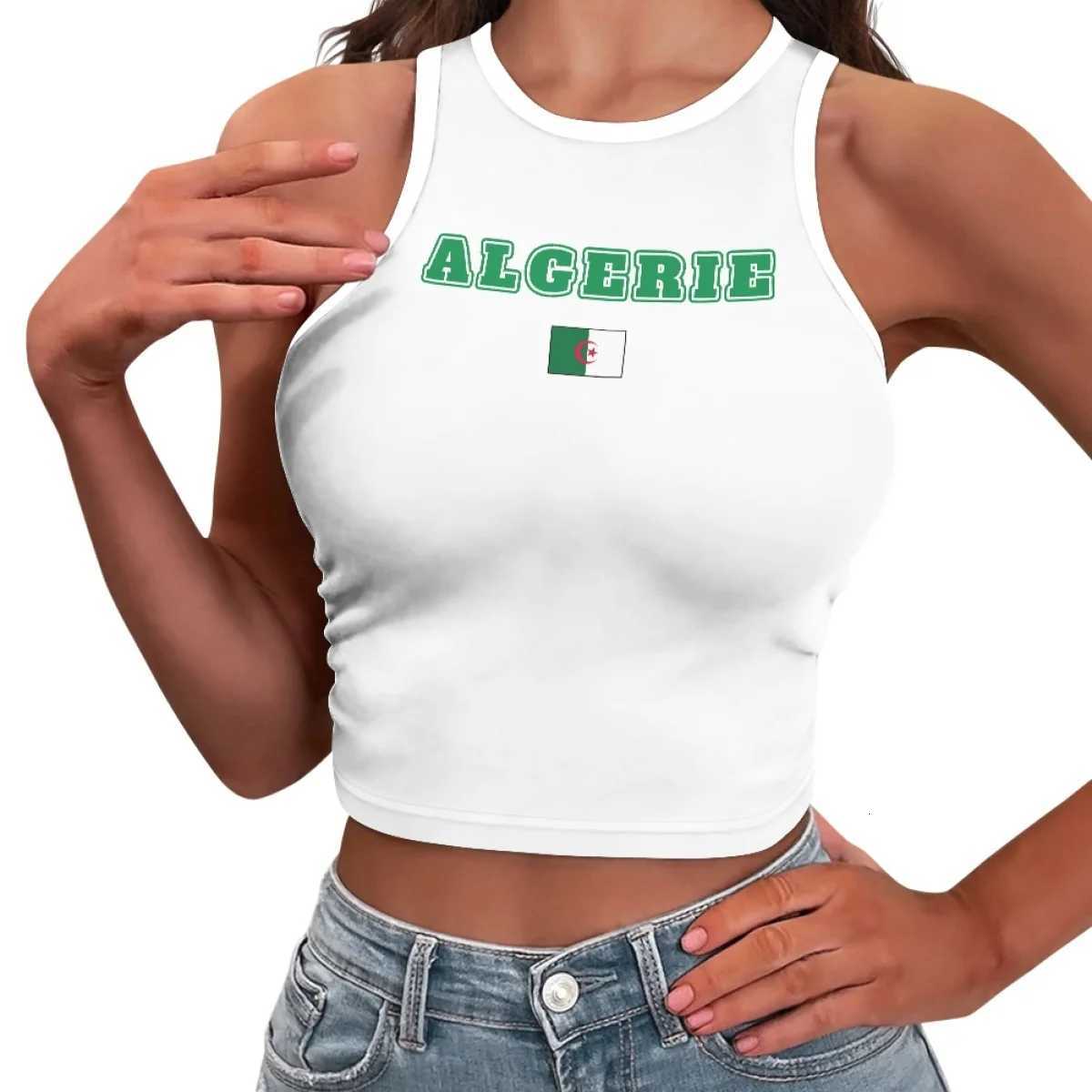 Senegal Divoire Morocco Cote Maroc Congo Algerie Algeria Mali Flag Color Letter Design Hot Ladies Crop Top Cropped Tank Tops X260606
