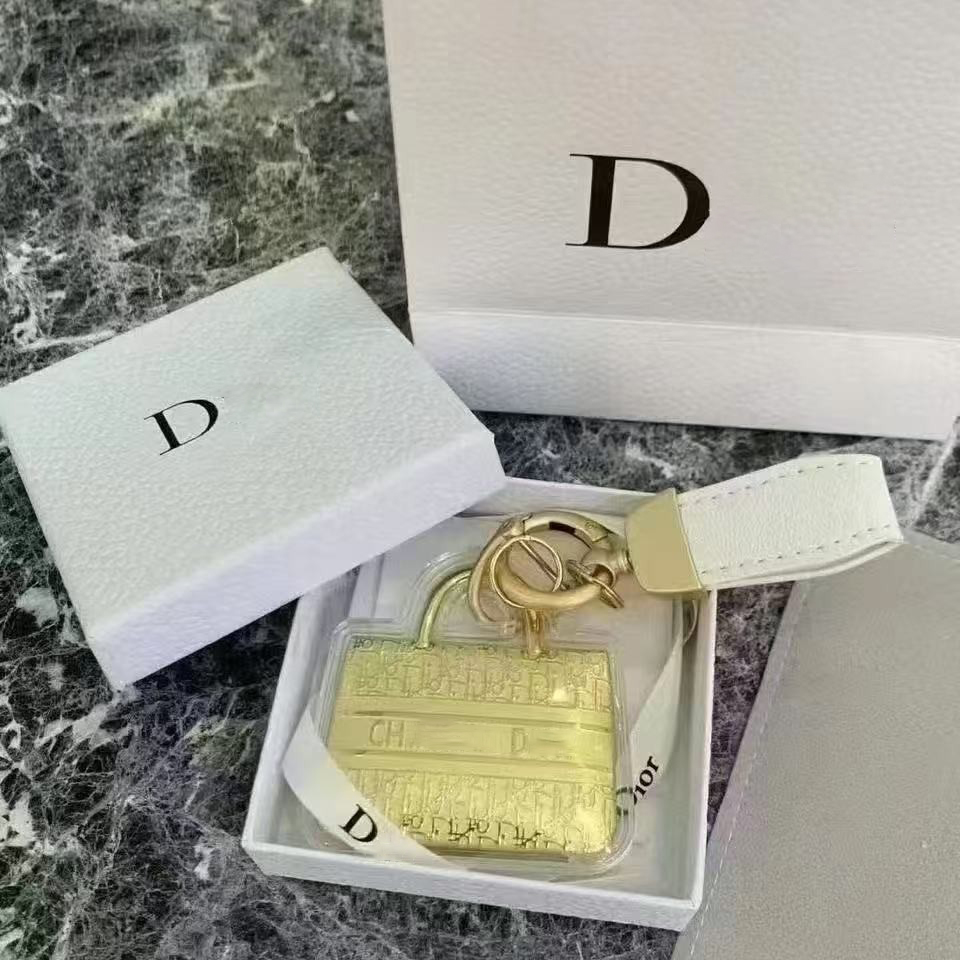 Sac porte-clés 18k pendentif longes porte-clés de créateur mode or classique élégant ornement cadeau de haute qualité