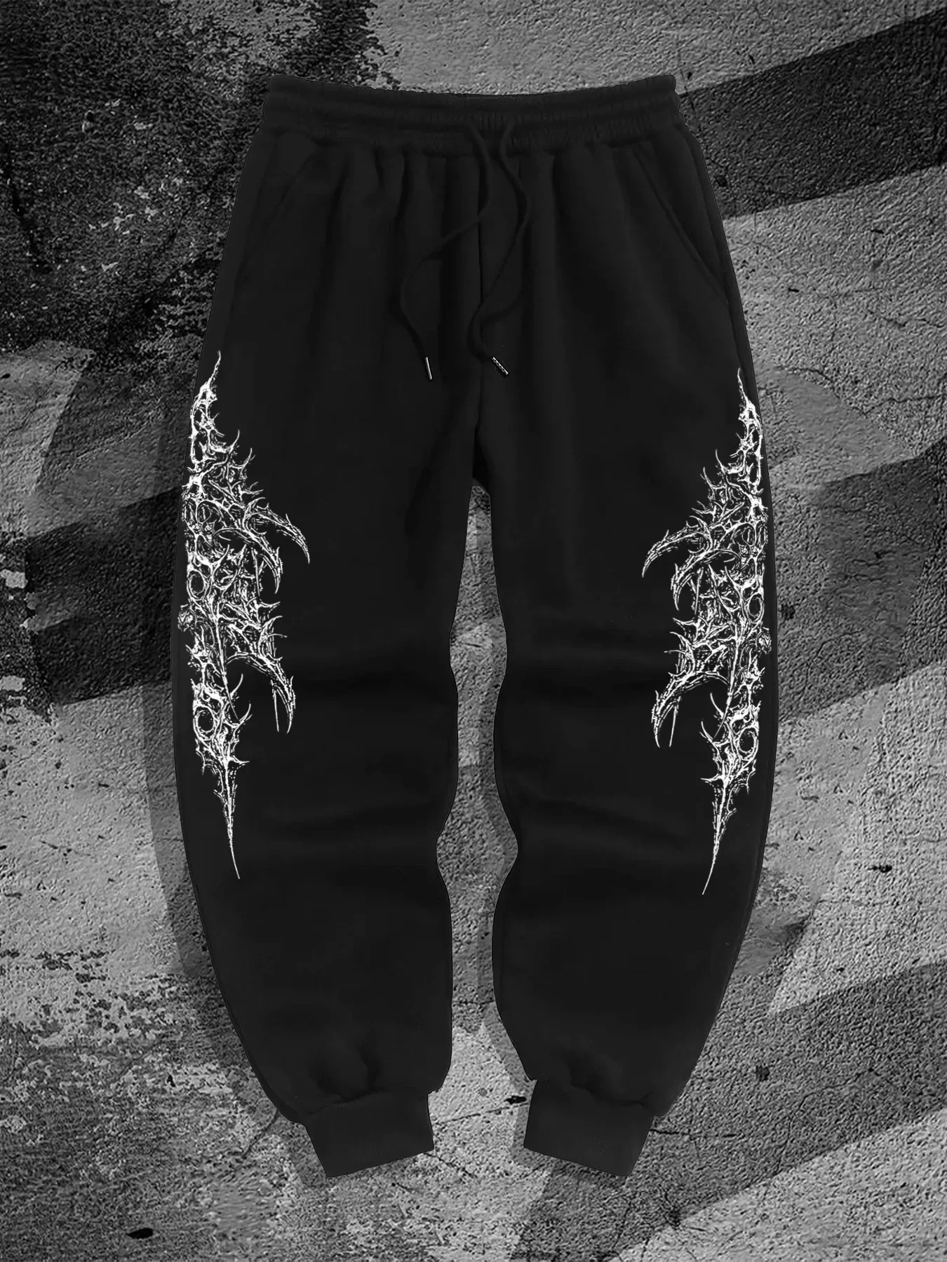 25 selling Gothic Print Versatile Solid Color Daily Outdoor Running Fitness Breathable Casual Comfortable Men Sports Pants 260528BANJIA