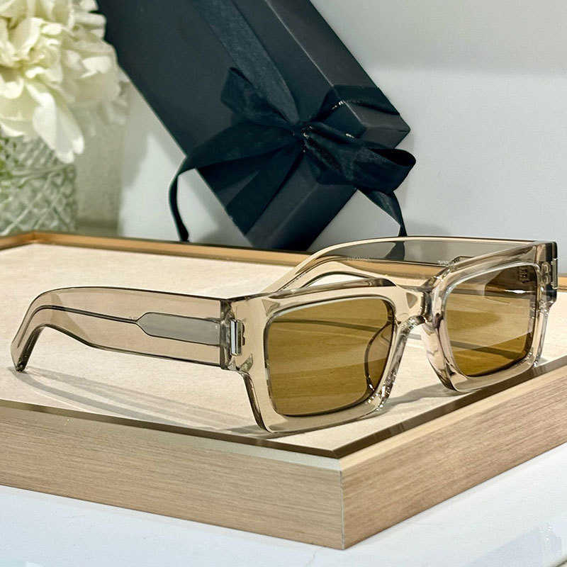 CRYSTAL Square Sunglasses Men Womens Vacation Eyeglass Green Full Frame Glasses Outdoor Protection Lady Geometric Sunglasses S260606