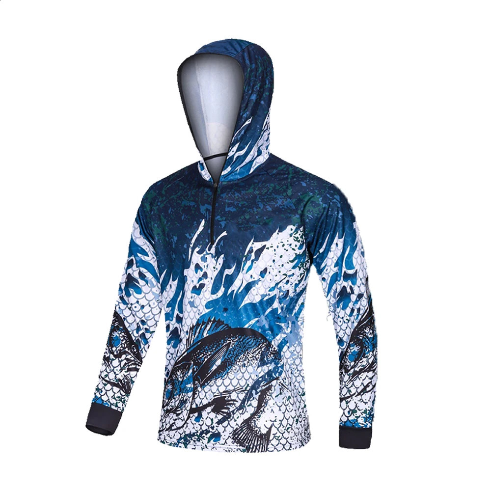 Fishing Clothing Hooded Summer Sun Protection Long Sleeve Fishing Jerseys Breathable Professional Men Fishing Shirt 260605