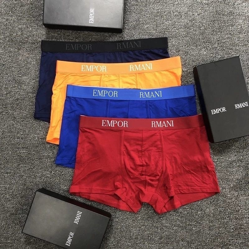 Size L-3XL Men's Designer Boxers Brands Underpants Classic Men Boxer Casual Shorts Underwear Breathable Cotton Underwears 3PCS with Box