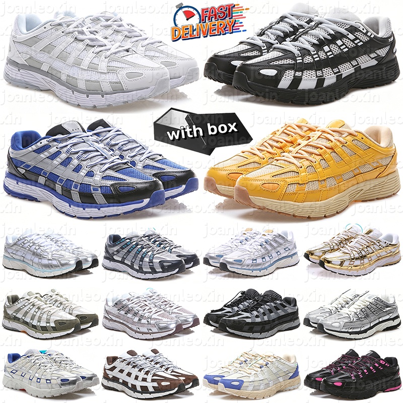 Free shipping Top Running Shoes For Men Women Designer Trainers Metallic Silver Light Bone Laser Fuchsia Triple Black White P6000 Burgundy Outdoo-image-971892730