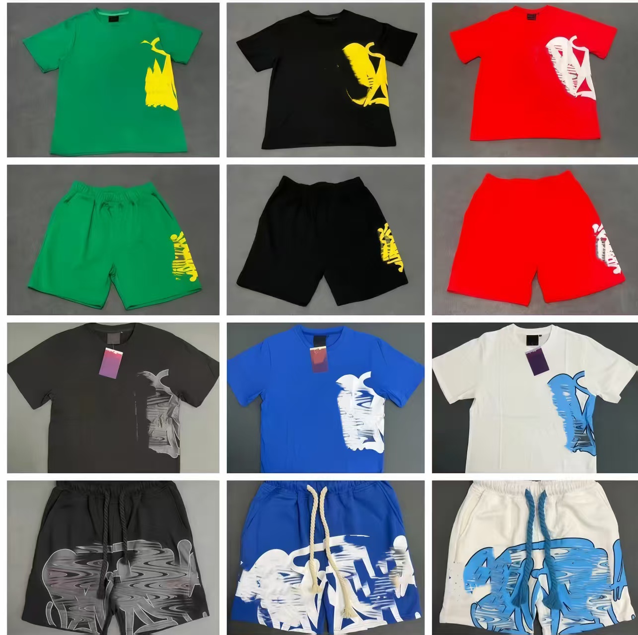 designer syshirt syshorts tracksuit Designer T shirts man shorts Top Quality Cotton Casual Tees Short Sleeve Luxury Hip Hop Streetwear Men And Wo-image-1102013539