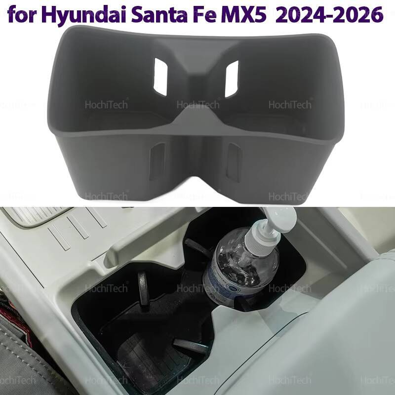 For Hyundai Santa Fe MX5 2024-2026 Water Cup Holder Drink Box Center Console Car Interior Storage Tray Accessories ddmynov