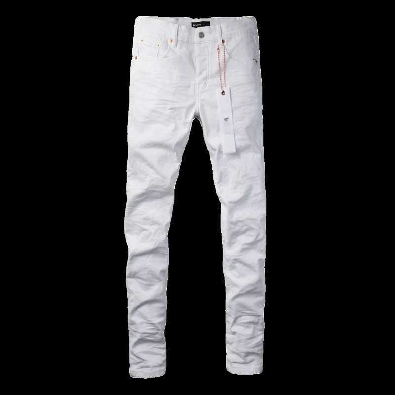Spring New Mens White Skinny Jeans High Quality Slim Fit Trousers Streetwear Hip Hop Style Casual Fashion Stretch Denim PantsT260606