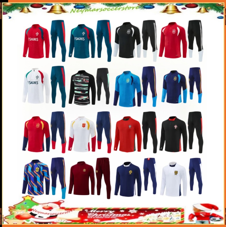 2026 Spain survetement Mexico handal futbol ltalia tuta calcio Deutschland soccer Training suit Sets 26 27 Argentina Brasil Long sleeves jogging-image-925361610