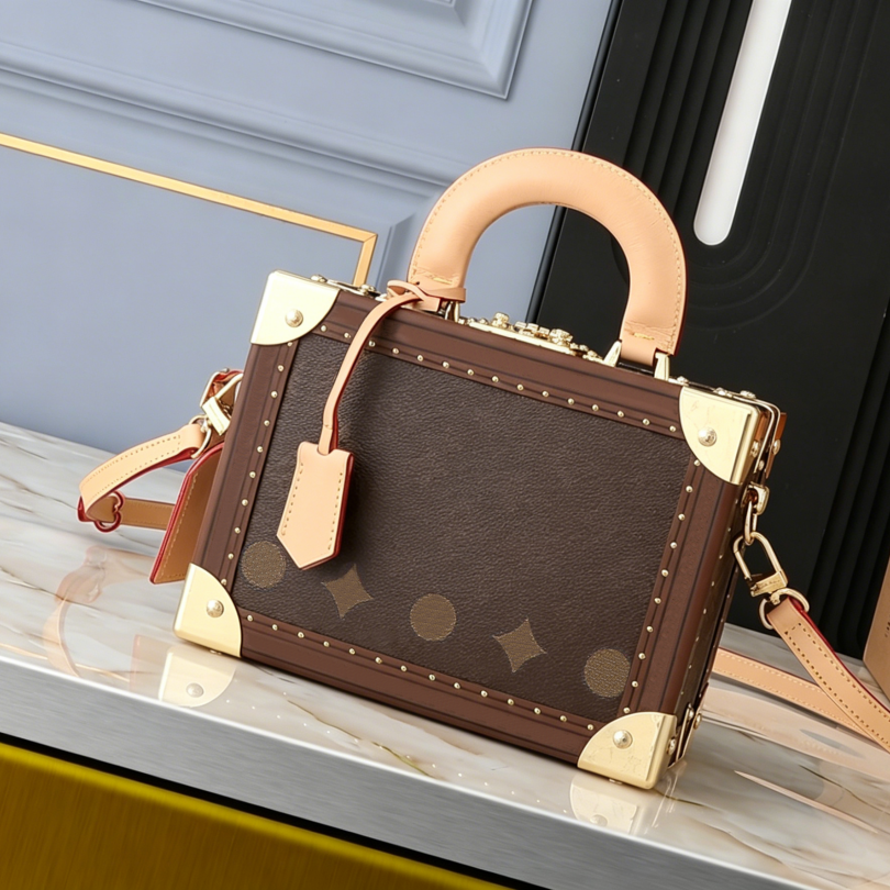 Designer Petite Valise Monogram Reverse Bags Camera Box Cases Tote Bag Classic Trunk Bag Women Shoulder Crossbody Bag Cosmetic Box Toiletry Box M471