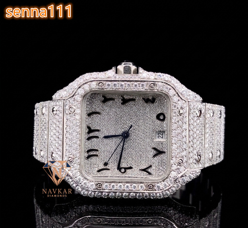 2026 Best Selling 925 Sterling Silver VVS CZ Diamond Luxury Watch or Wedding Party and Formal Events for Wholesale Supply