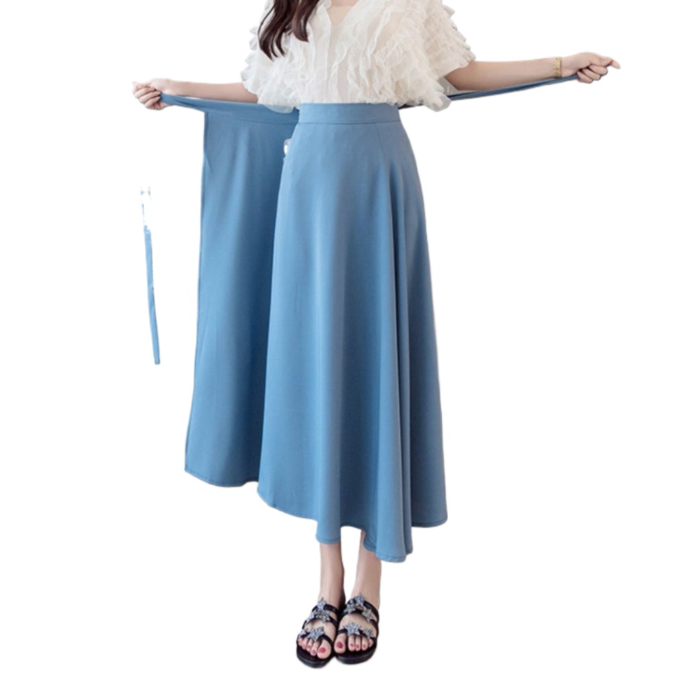 (93) Spring/Summer High-Waisted One-Piece Midi/Maxi Skirt-image-1109435614