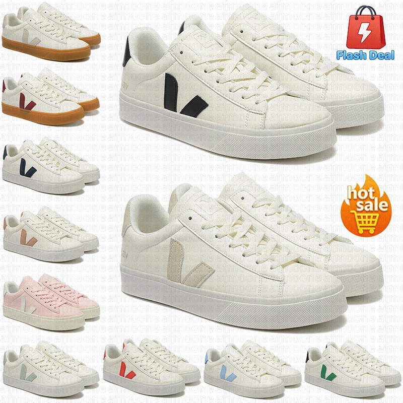 designer shoe men womens flat sneakers casual walk skate shoes french brazil campo black white outdoor recreation mens trainers with box
