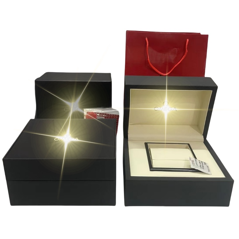 Top Quality Boxes watch OMEGity Original Box Accessories wholesale montre Watches Booklet Card Tags and Papers In English Swiss Watches Boxes Many a
