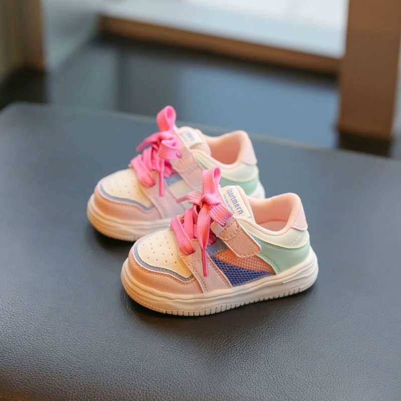 Toddler shoes for spring and autumn soft-soled non-slip for 1-3 year olds girls casual sneakers boys and girls childrens shoes L260606KDM3