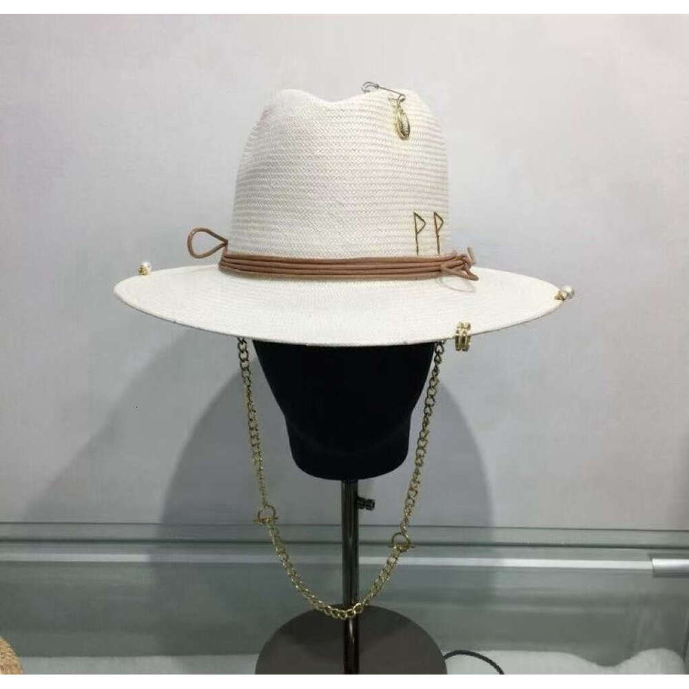 2026 Wide Brim Lafite Grass Jazz Top Quality For Travel Vacation Sunshade Straw Hat Summer Bucket Hats