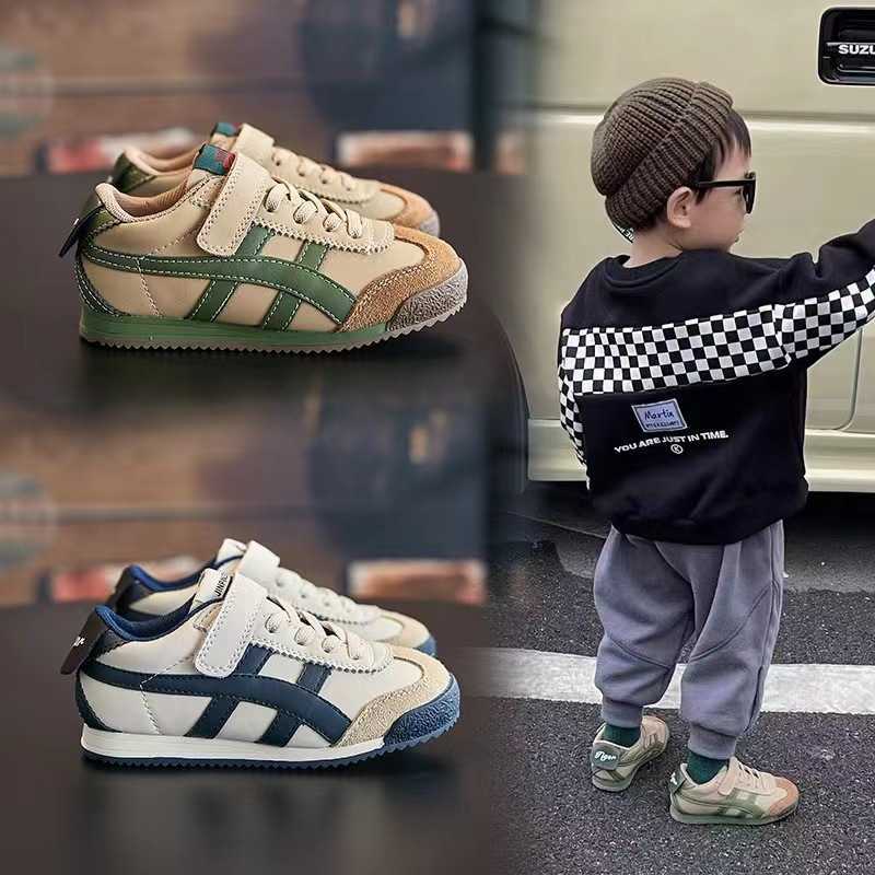 2025 Spring and Autumn New Childrens Soft Sole Shoes Boys Non-Slip Sports Shoes Big Kids Lightweight Running Shoes Agan Shoes L260606UQE3