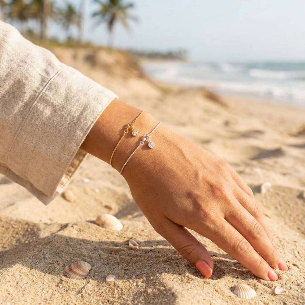 Minimalist Round Zircon Snake Bone Chain Bracelets For Women Men Elegant Luxury Shiny Crystal Geometric Bangle Wedding Jewelry