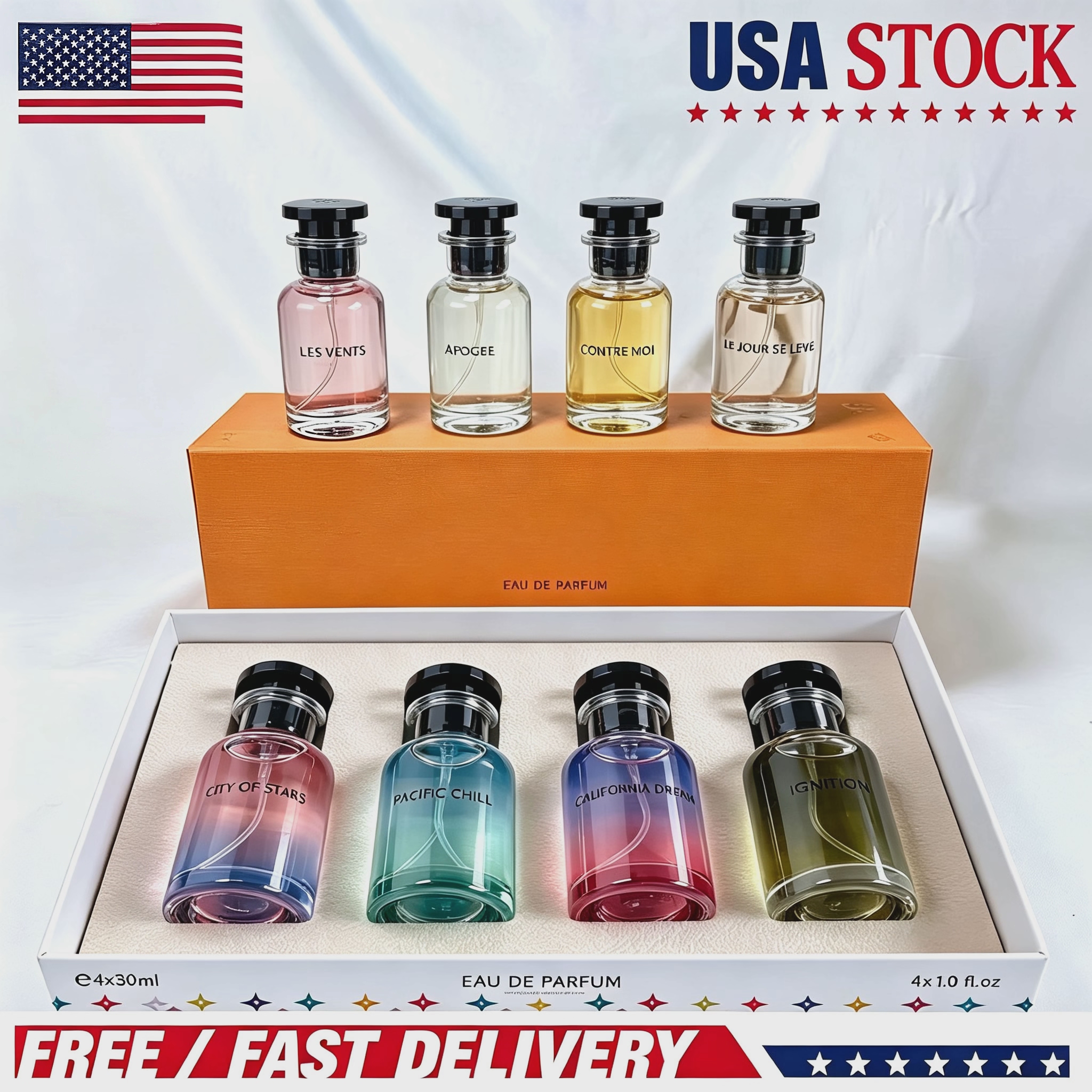 Luxury Perfume Set 4*30ml IMAGINATION City of Stars Pacific Chill LE JOUR SE LEVE Parfum Long lasting smell France brand Mini Fragrance Cologne G-image-816334391