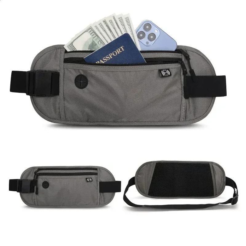 Invisible Travel Waist Pack Pouch for Passport Money Belt Bag Hidden Security Wallet Outdoor Sports Jogging Chest Pack Waist Bag 260605