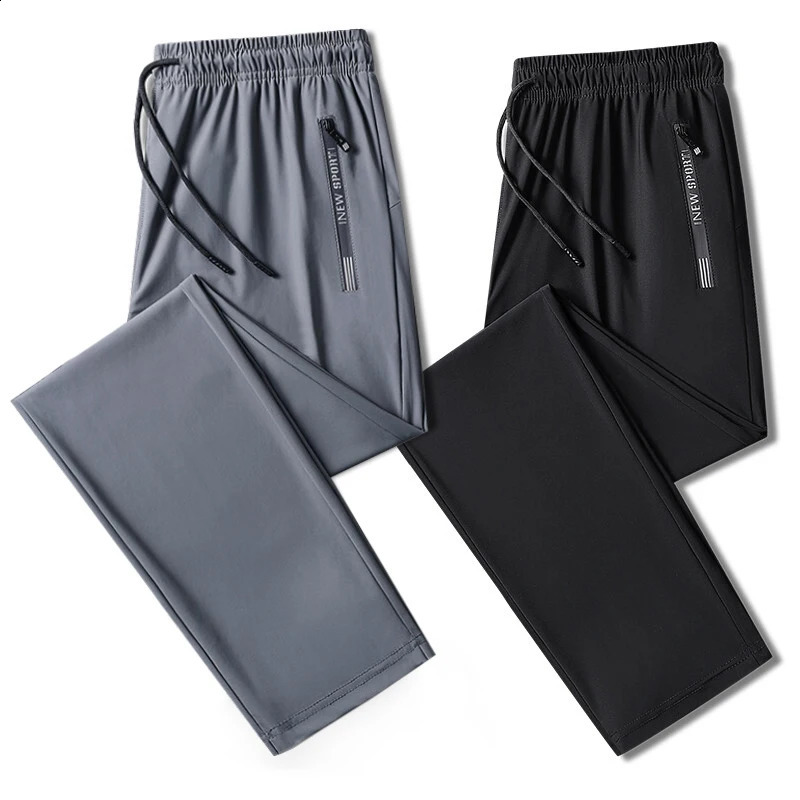 Plus Size 8xl 7xl 6xl Men Sports Pants Quick Drying Mens Trousers Joggers Sportswear Solid Sweatpants Male Elastic 260608BJ f3