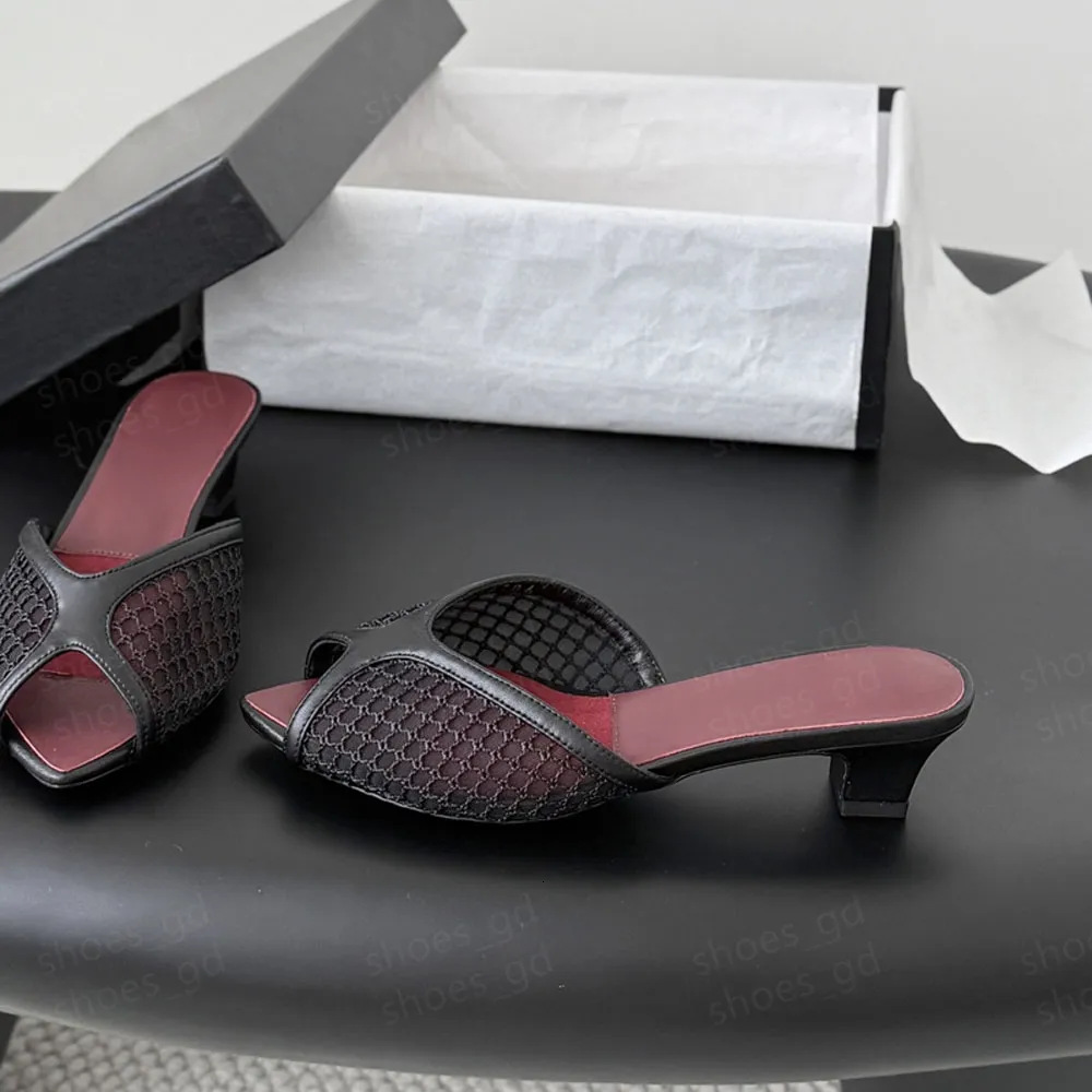 2026fashion In stock summer new style mesh breathable open toe high heeled sandals versatile simple bowknot stiletto sandals for women