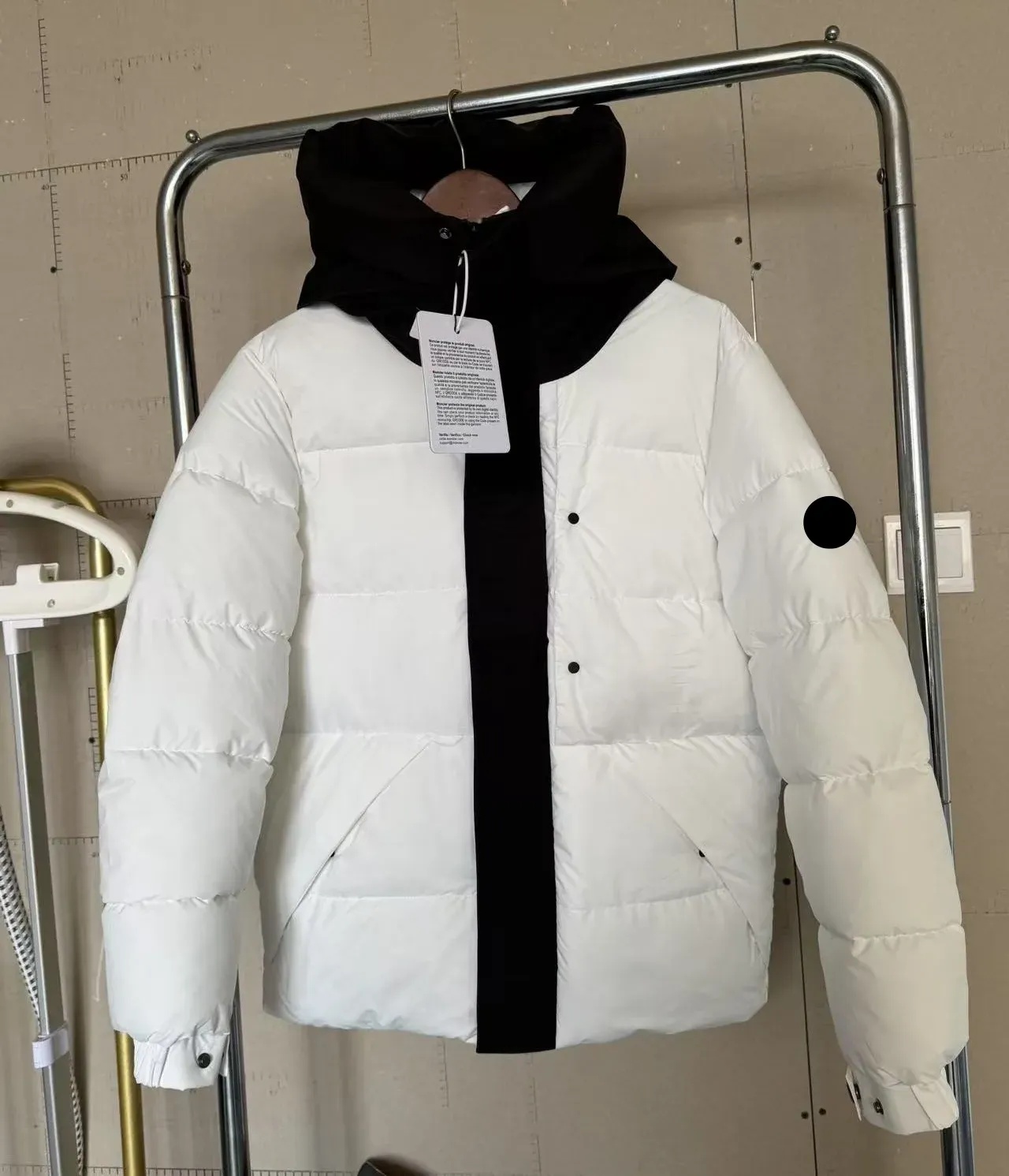 2026 NEW MON Maya Puffer jacket Men's Down Winter Bright Men Fashion Casual Parkas Coat Thick Warm Glossy White Duck Zipper Male Shiny Hooded Y
