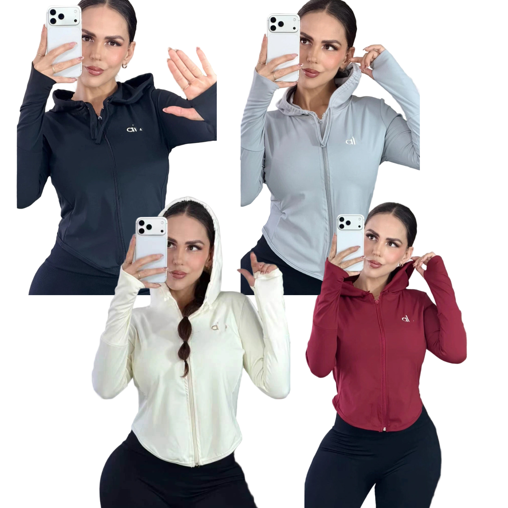 2026 popular designer brand new hooded zipper slim fit casual sports sun protection yoga suit top jacket