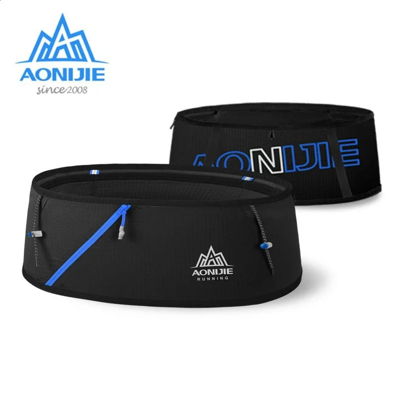 AONIJIE 4-way Stretch Hydration Running Belt Waist Pack Travel Money Bag Trail Marathon Gym Workout Fitness Mobile Phone Holder 260605