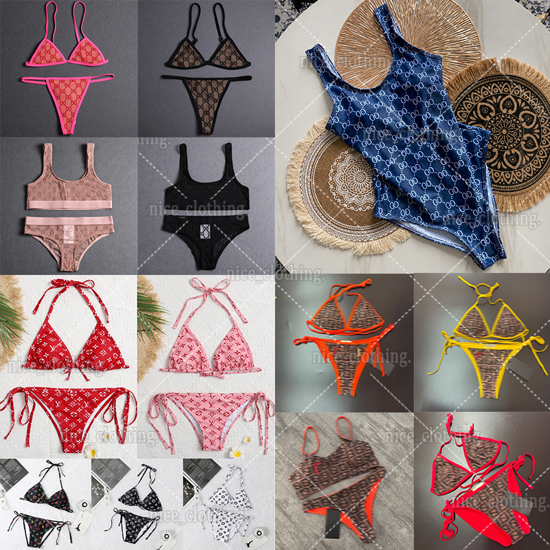Femmes Designer Strass Maillot De Bain Une Pièce Bikini Ensemble De Luxe Lettre Maillots De Bain Sexy Mince Monokini Deux Pièces Maillot De Bain