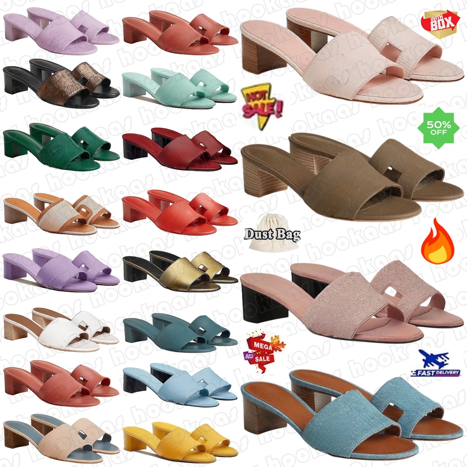 designer Oasis womans high heels Water Green Lambskin Cinematic Rouge Blanc Calfskin Clay Beige Blue Mineral Gold Calfskin Noir Sandal Rose Pale