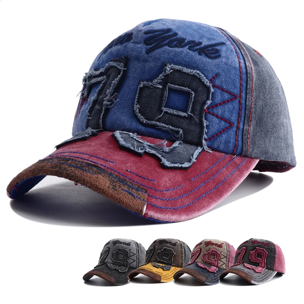Unisex Washed Cotton Baseball Cap Men Women Letter Embroidery Vintage Cap Adjustable Casual Outdoor Streetwear Sports Hats 260608
