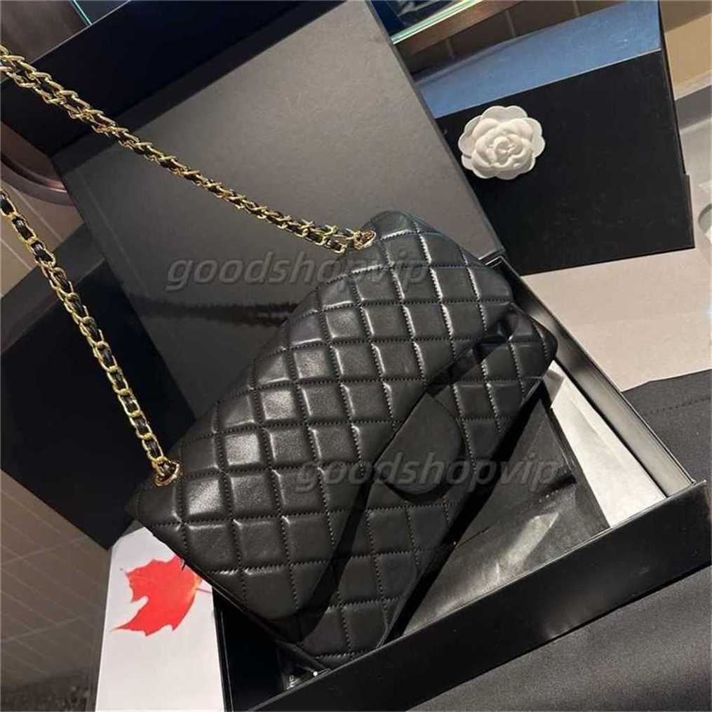 Designer Bag Leather Double Flap Classic Lambskin With Gold Chain Multiple Colors (30cm) Shop Luxury Hand Bags